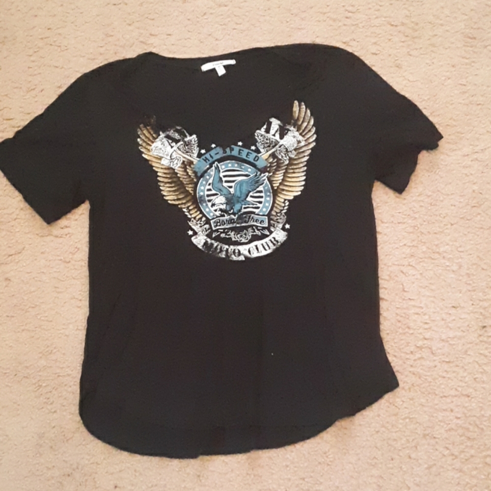 Black high speed moto club t shirt